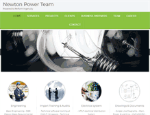 Tablet Screenshot of newtonpowerteam.com